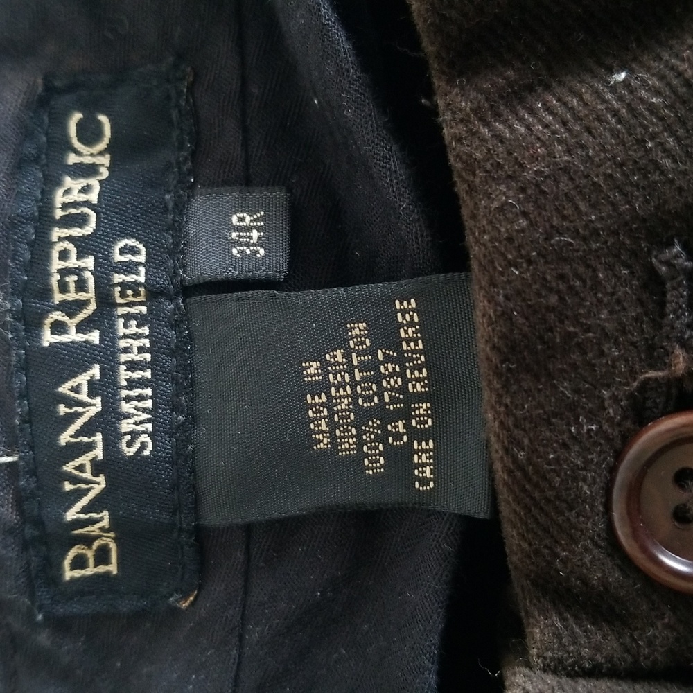 Men's Brown Corduroy Banana Republic Pants